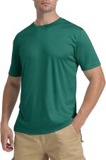 KEFITEVD Men's Short Sleeve Sun Protection Shirts Quick Dry UPF 50+ Rashguard Workout Fishing Swimming Athletic T-Shirts - Image 3
